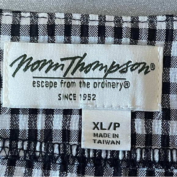 Norm Thompson‎ Womens Button Down Blazer Jacket Checked Lightweight Size XL - Picture 6 of 9